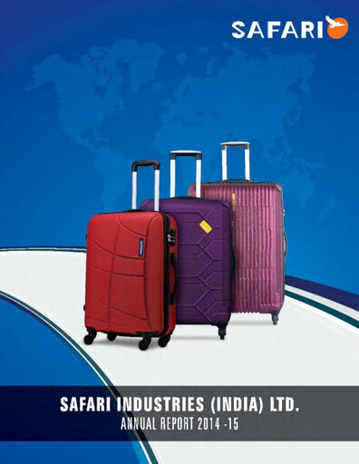 Thumbnail Safari Industries India Annual Report 2014-2015