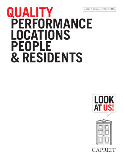 Thumbnail Canadian Apartment Properties REIT Annual Report 2009