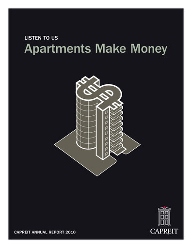 Thumbnail Canadian Apartment Properties REIT Annual Report 2010