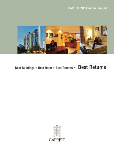 Thumbnail Canadian Apartment Properties REIT Annual Report 2011