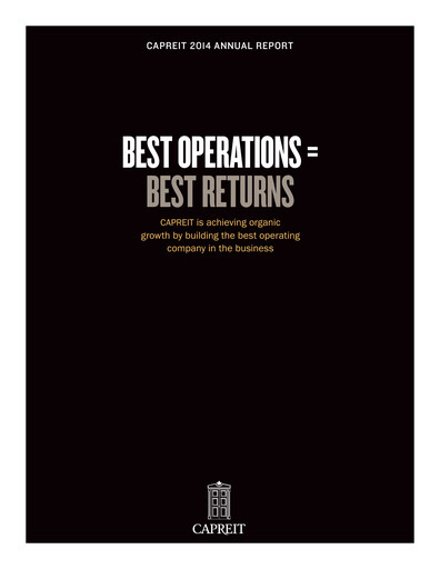 Thumbnail Canadian Apartment Properties REIT Annual Report 2014