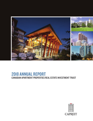 Thumbnail Canadian Apartment Properties REIT Annual Report 2018
