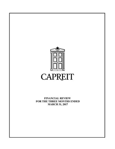 Thumbnail Canadian Apartment Properties REIT Quarterly Report 2017-q1