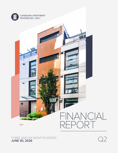 Vorschaubild Canadian Apartment Properties REIT Quartalsbericht 2026-q2