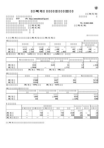 Thumbnail Akatsuki Corp. Financial Report fy2017