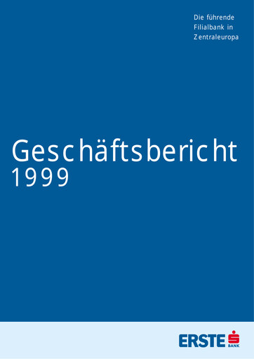 Thumbnail Erste Group Bank Annual Report 1999
