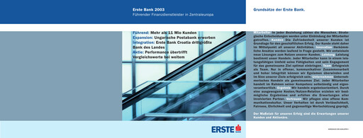 Thumbnail Erste Group Bank Annual Report 2003