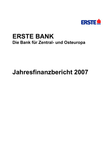 Thumbnail Erste Group Bank Financial Statement 2007