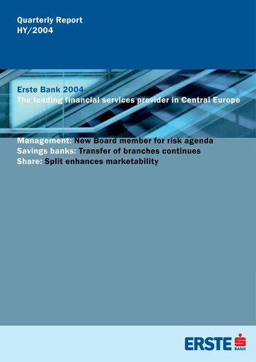 Thumbnail Erste Group Bank Half-year Report 2004-h1