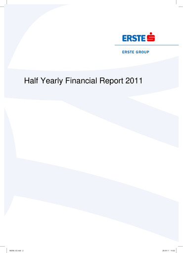 Thumbnail Erste Group Bank Half-year Report 2011-h1