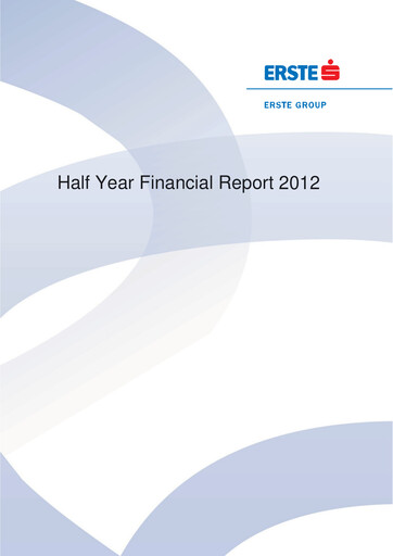 Thumbnail Erste Group Bank Half-year Report 2012-h1