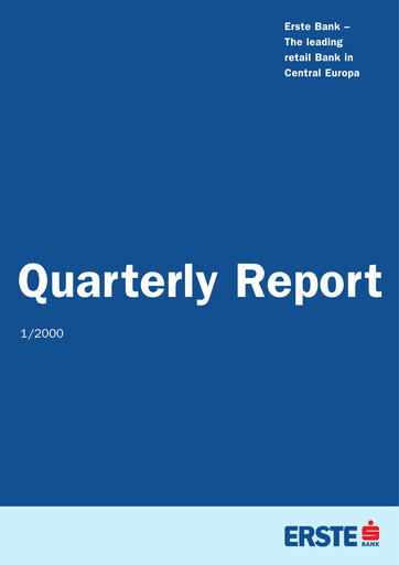 Thumbnail Erste Group Bank Quarterly Report 2000-q1