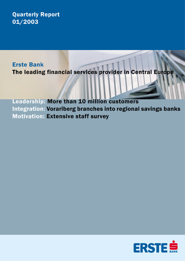 Thumbnail Erste Group Bank Quarterly Report 2003-q1