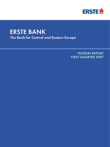 Thumbnail Erste Group Bank Quarterly Report 2007-q1