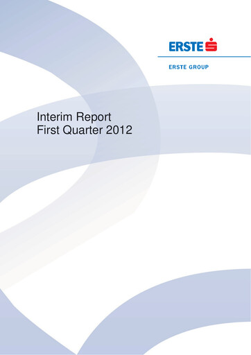 Thumbnail Erste Group Bank Quarterly Report 2012-q1