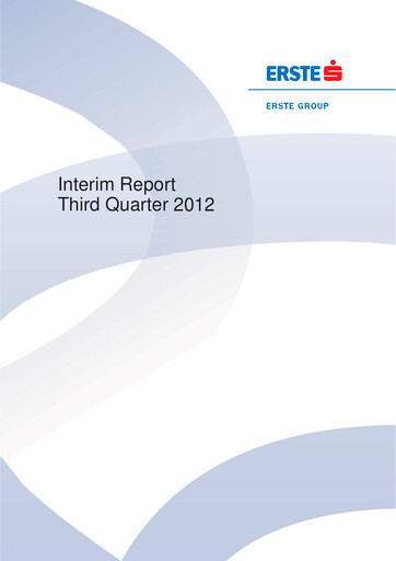 Thumbnail Erste Group Bank Quarterly Report 2012-q3