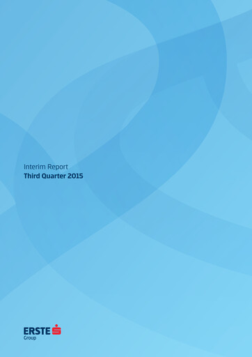 Thumbnail Erste Group Bank Quarterly Report 2015-q3