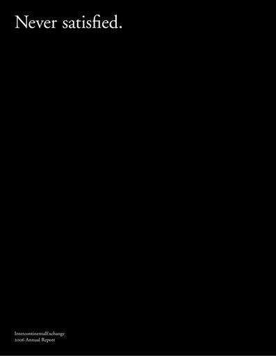 Vorschaubild Intercontinental Exchange Jahresbericht 2006