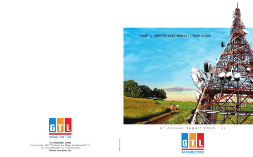 Thumbnail GTL Infrastructure Annual Report 2006-2007