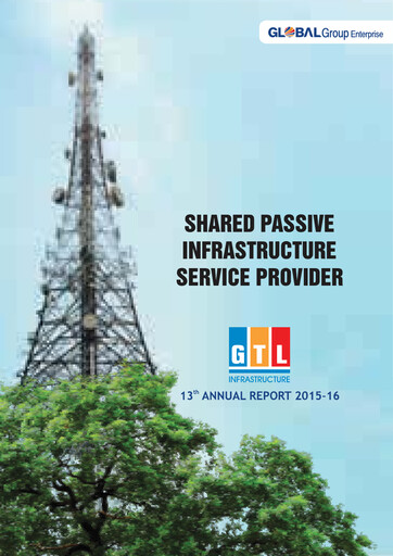 Thumbnail GTL Infrastructure Annual Report 2015-2016