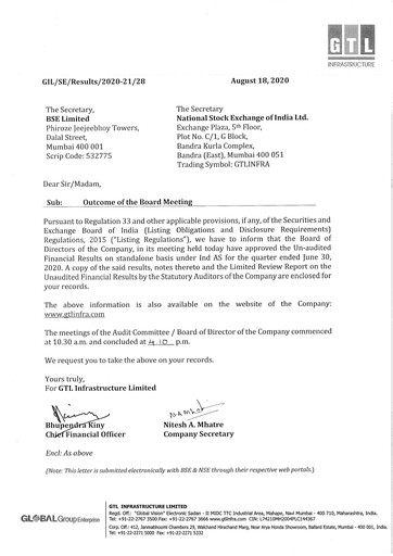 Thumbnail GTL Infrastructure Quarterly Report 2020-q1