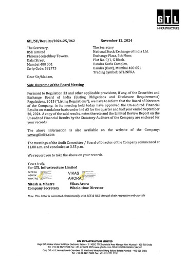 Thumbnail GTL Infrastructure Quarterly Report 2024-q2