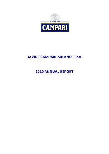 Thumbnail Davide Campari-Milano Annual Report 2010