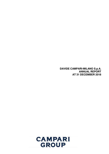 Thumbnail Davide Campari-Milano Annual Report 2018