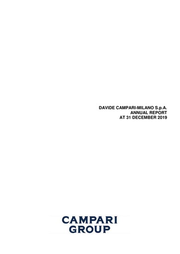 Thumbnail Davide Campari-Milano Annual Report 2019