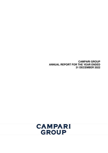 Thumbnail Davide Campari-Milano Annual Report 2022