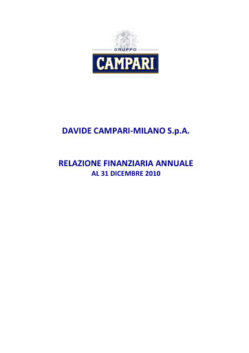 Thumbnail Davide Campari-Milano Financial Report 2010