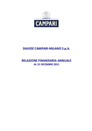 Thumbnail Davide Campari-Milano Financial Report 2011
