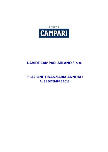 Thumbnail Davide Campari-Milano Financial Report 2013