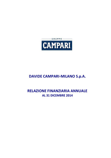 Thumbnail Davide Campari-Milano Financial Report 2014