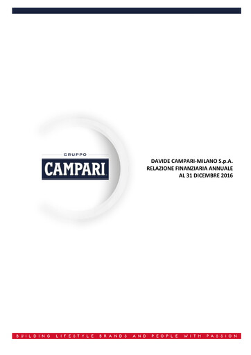 Thumbnail Davide Campari-Milano Financial Report 2016