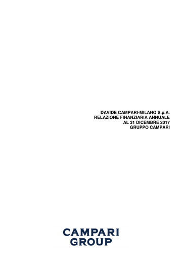 Thumbnail Davide Campari-Milano Financial Report 2017