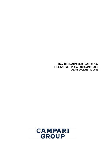 Thumbnail Davide Campari-Milano Financial Report 2019