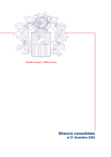 Thumbnail Davide Campari-Milano Financial Statement 2003