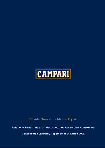 Thumbnail Davide Campari-Milano Quarterly Report 2002-q1
