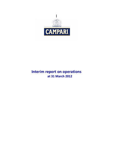 Thumbnail Davide Campari-Milano Quarterly Report 2012-q1