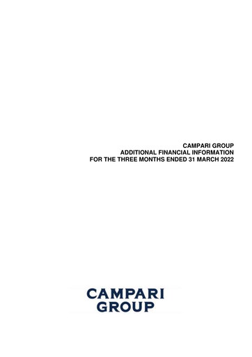 Thumbnail Davide Campari-Milano Quarterly Report 2022-q1