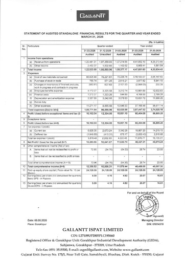 Thumbnail Gallantt Ispat Financial Statement 2025-2026