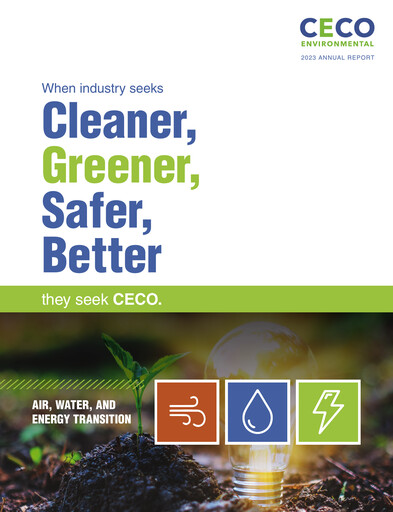 Thumbnail CECO Environmental
 Annual Report 2023