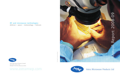 Miniature Astra Microwave Rapport annuel 2008-2009