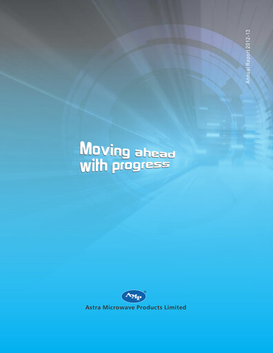 Miniature Astra Microwave Rapport annuel 2012-2013