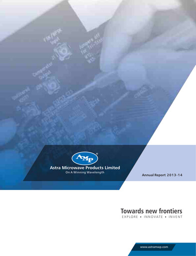 Miniature Astra Microwave Rapport annuel 2013-2014