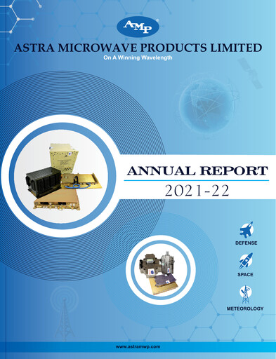 Miniature Astra Microwave Rapport annuel 2021-2022
