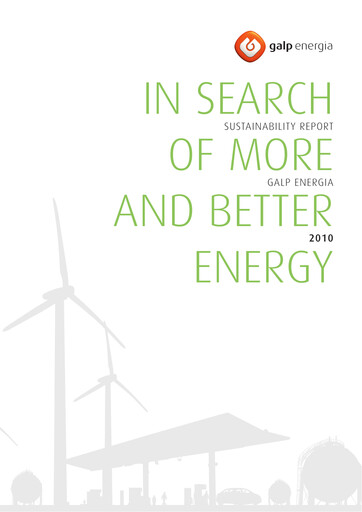 Thumbnail Galp Energia Sustainability Report 2010
