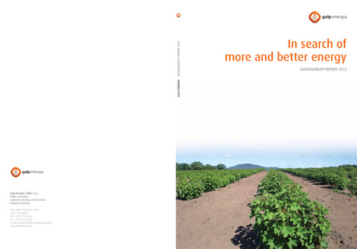 Thumbnail Galp Energia Sustainability Report 2012