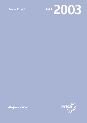 Thumbnail Elisa
 Annual Report 2003